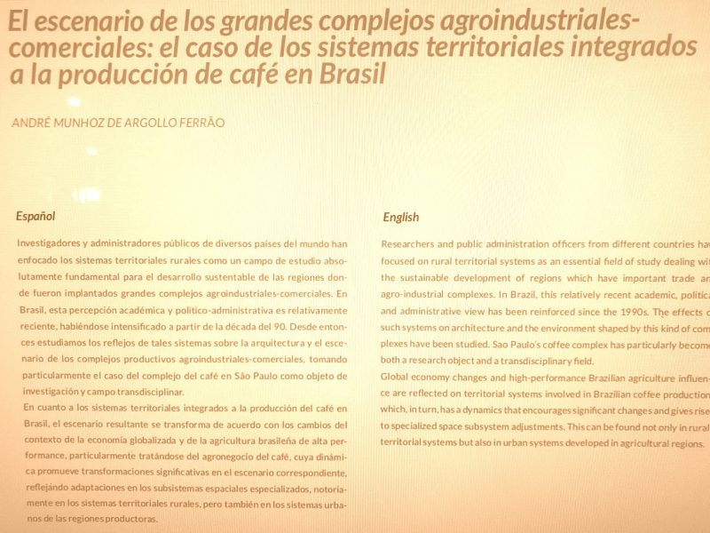 Sistemas territoriais integrados à produção